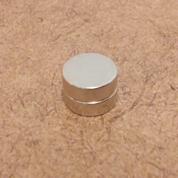 2 N52 Neodymium Cylindrical (3/8 X 1/8) Inch Cylinder/Disc Magnets.