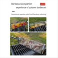 thumbnail image 3 of Rolling Grilling Baskets for Outdoor Barbecue cage with handle D, 3 of 5