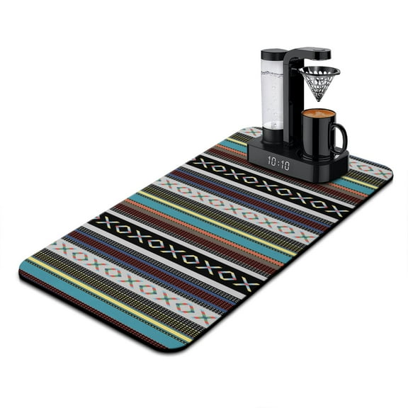 Non-Slip Coffee Station Mat - Quick-Dry Absorbent Pad for Espresso Makers, Multi-Functional Kitchen Counter Protector