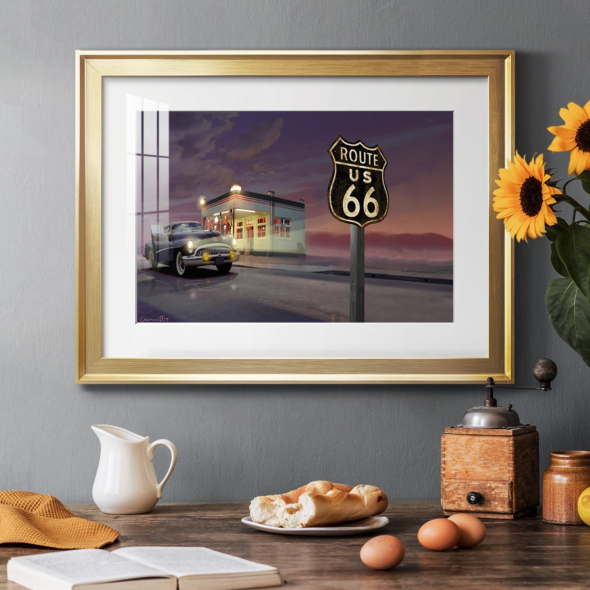 Route 66 Premium Framed Print - Ready to Hang