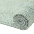 thumbnail image 4 of Better Trends Luxury 3 Piece Bathroom Rugs Set 100% Cotton Bath Rug Soft, Water Absorbent, Reversible, Machine Washable for Bathroom Decor Toilet Base Contour, Runner Mat Dark Sage Lux Collection, 4 of 4