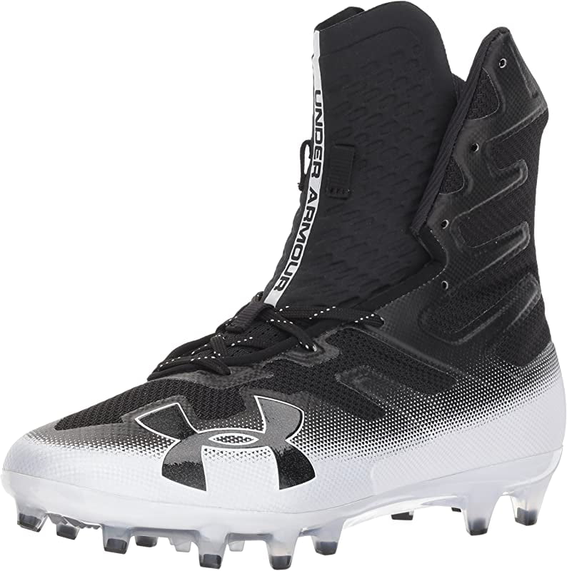 Under Armour Men's Highlight MC Football Shoe, Black/White, 14 D(M) US -  
