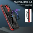 thumbnail image 3 of for Samsung Galaxy A54 5G Case - Heavy Duty Phone Holster with Belt Clip | with Kickstand | Shockproof, Dual Layer Protective | Drop Protection Hybrid Case for Samsung Galaxy A54 5G, Red, 3 of 10