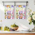 thumbnail image 3 of Watercolor Floral Gnomes Kitchen Towels Set of 4, Spring Flowers Butterflies Grid Absorbent Dish Towels for Kitchen, Microfiber Hand Towel, Quick Drying Tea Towel for Cleaning Decorative Dishcloths, 3 of 7