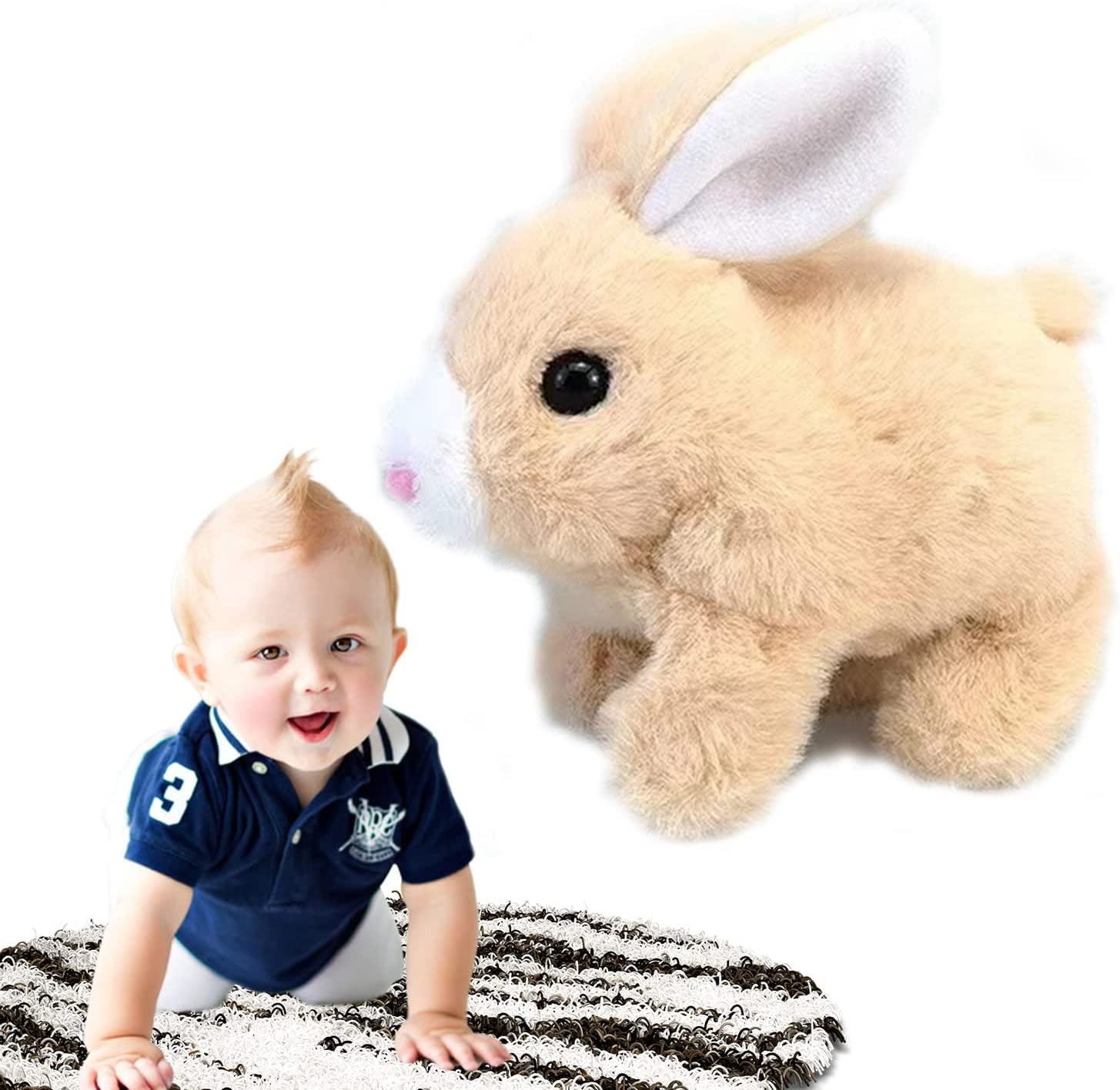Interactive Bunny Toys for Kids Easter Bunny Plush Educational Bunnies