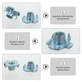 thumbnail image 4 of Shisuyan Fixations de Meubles Argent 18 Pcs 1.44x1.44x0.67 Po, 4 of 8