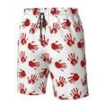 thumbnail image 4 of Fotbe Bloody Hand Trajes de Baño Estampados para Hombre, Shorts de Verano de Secado Rápido, Ropa de Playa, Bañadores-Large, 4 of 6