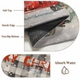thumbnail image 6 of 2.7'x5' Area Rugs, Black Christmas Indoor Outdoor Area Rug for Living Room Bedroom, Red Truck Xmas Tree Snowflake Washable Bathroom Rugs Kitchen Floor Carpet Mats Home Decor Aesthetic, 6 of 8