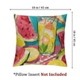 thumbnail image 4 of nygtbtfer Happy Sweet Summer Time Decorative Throw Pillow Set of 2, Porch Outdoor Home Decor, Seasonal Holiday Sofa Couch Cushion Case White, 4 of 7