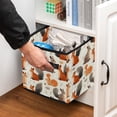 thumbnail image 5 of Squirrel Foldable Clothes Storage Toy Box Storage Bin with Handle, 10.8"x10.5"x10.6", Large Capacity, 5 of 6