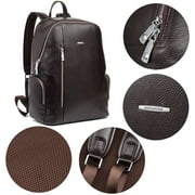 BOSTANTEN Leather Backpack School Laptop Travel Camping Shoulder Bag Gym Sports Bags for Men