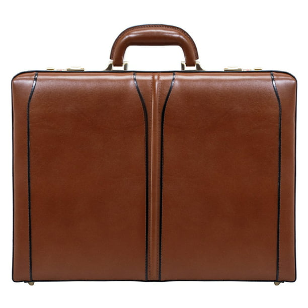 McKlein USA - Lawson Leather Attache Case - Brown - Walmart.com ...