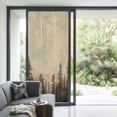thumbnail image 4 of Brown Forest Window Privacy Film, Vintage Tree Farmhouse Botanical Static Cling UV Sun Blocking Tint Film Heat Control Windows Films for Bedroom Bathroom, Window Stickers 35.4"x78.7", 4 of 8