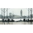 thumbnail image 2 of Orme, E. Anthony 24x14 White Modern Wood Framed Museum Art Print Titled - Morning London, 2 of 4