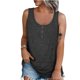 thumbnail image 1 of ICHUANYI Clearance Women Button Round-Neck Blouse Casual Loose Summer Sleeveless Tank(Dark Gray, L) ICHUANYI WER2023081112704, 1 of 6