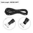 thumbnail image 4 of Unique Bargains 2 Pcs 8 Pin 9.84ft 300cm Backup Camera Extension Cable Dash Camera Cord Wires Car Rear View Camera, 4 of 6