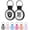 1 Pack Black, variant on Tags Personalized for Pets, Paw Print Design QR Code Name Tags for , Profile Systerm,Editable Any Names and Phone Numbles,,L