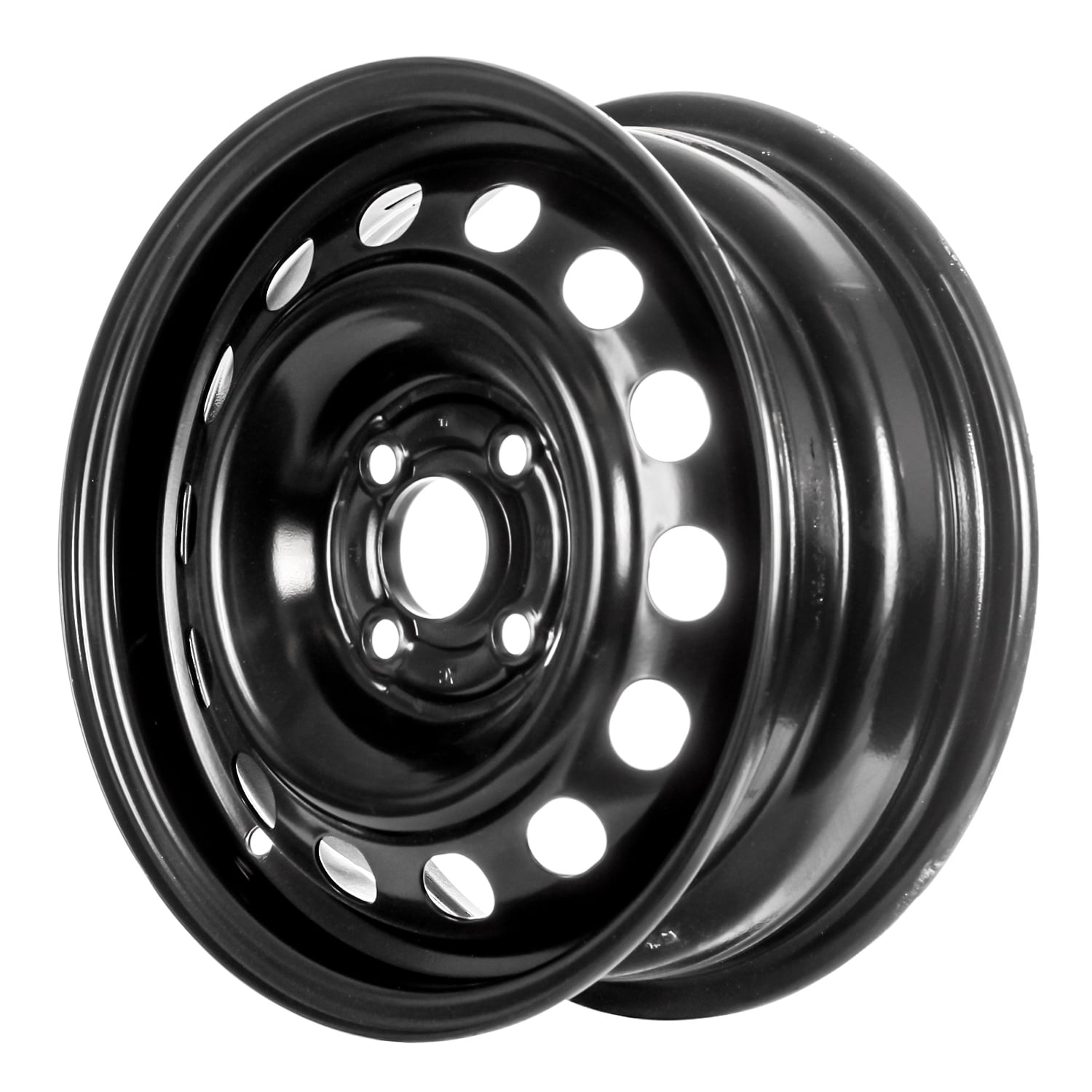 Action Crash Parts, 14 X 5.5 Reconditioned OEM Steel Wheel, Black, Fits