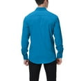 thumbnail image 3 of Gvdentm Mens Slim Fit Men's Polo Shirts Casual Golf Shirt Long Sleeve Tops G09-Dark Green,S, 3 of 3