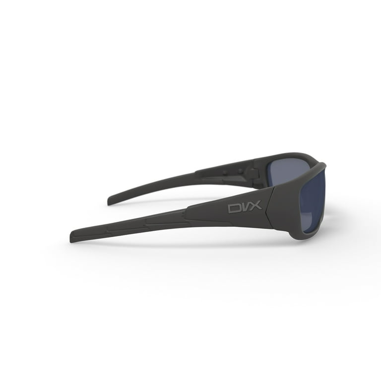 DVX Static Sport Prescription Sunglasses, Grey Lenses/Matte Black