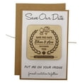 thumbnail image 3 of 35 Custom Wedding Save The Date Cards Rustic Engraved Wood Magnets With Envelopes Wedding Announcements, 3 of 3