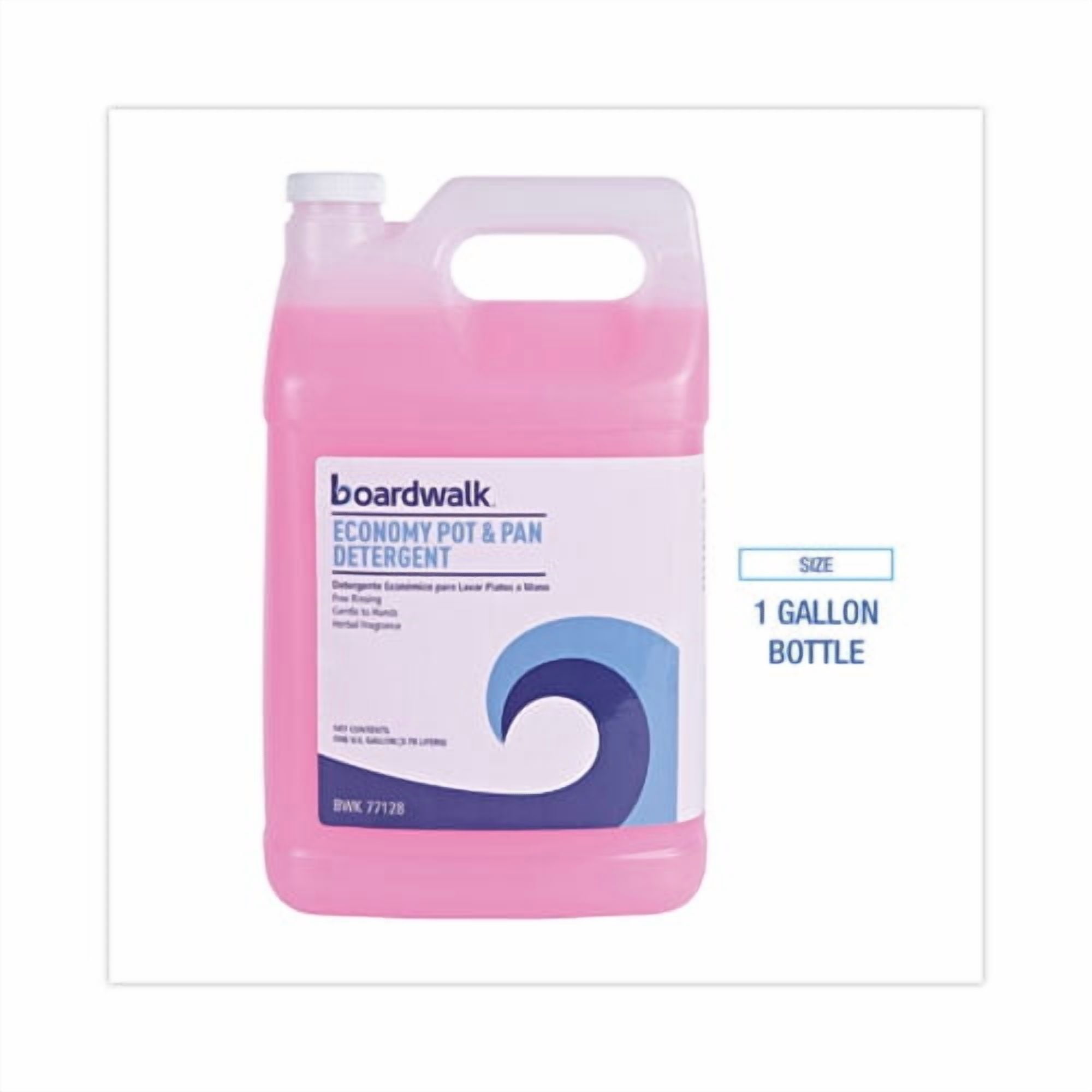 Industrial Strength Pot and Pan Hand Dishwashing Detergent, Herbal Scent, 1 gal Bottle, 4/Carton | Bundle of 5