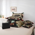 thumbnail image 6 of Manfei Animal Bear 7pcs Bedding Comforter Set for Teens Female Men,Woodland Wildlife Queen Bedding Sets Super Cozy,Tribal Aztec Queen Sheet Sets,Breathable Home Decor,Reversible, 6 of 8