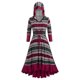 thumbnail image 1 of Vestido Capucha Dobladillo Cordones Tamaño Plus Rosegal  Vestidos casuales de talla grande, 1 of 5