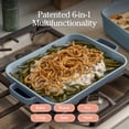thumbnail image 3 of Griddle Pan Versatile Nonstick Ceramic Sheet Pan & Stovetop Griddle | Toxin DualUse with Ergonomic Handles | .LCapacity Oven Up to °C | Spice, 3 of 7