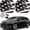 B&W USA ART FLAG, variant on 2-Piece Windshield Sun Shade - Foldable Car Front Window Sunshade for Most Cars SUV Truck Heat Blocker Visor Protector Blocks Max UV Rays and Keeps Your Vehicle Cool