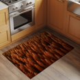 thumbnail image 2 of 2x3 Ft Entryway Area Rug, Burnt Orange Forest Kitchen Rug Runner Washable Floor Mat, Pine Trees Modern Mysterious Art Non Slip Indoor Door Mat Throw Carpet for Bathroom Living Room Bedroom, 2 of 8
