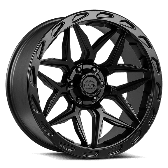 Lock Off-Road Matrix Matte Black with Matte Black Ring 9-17
