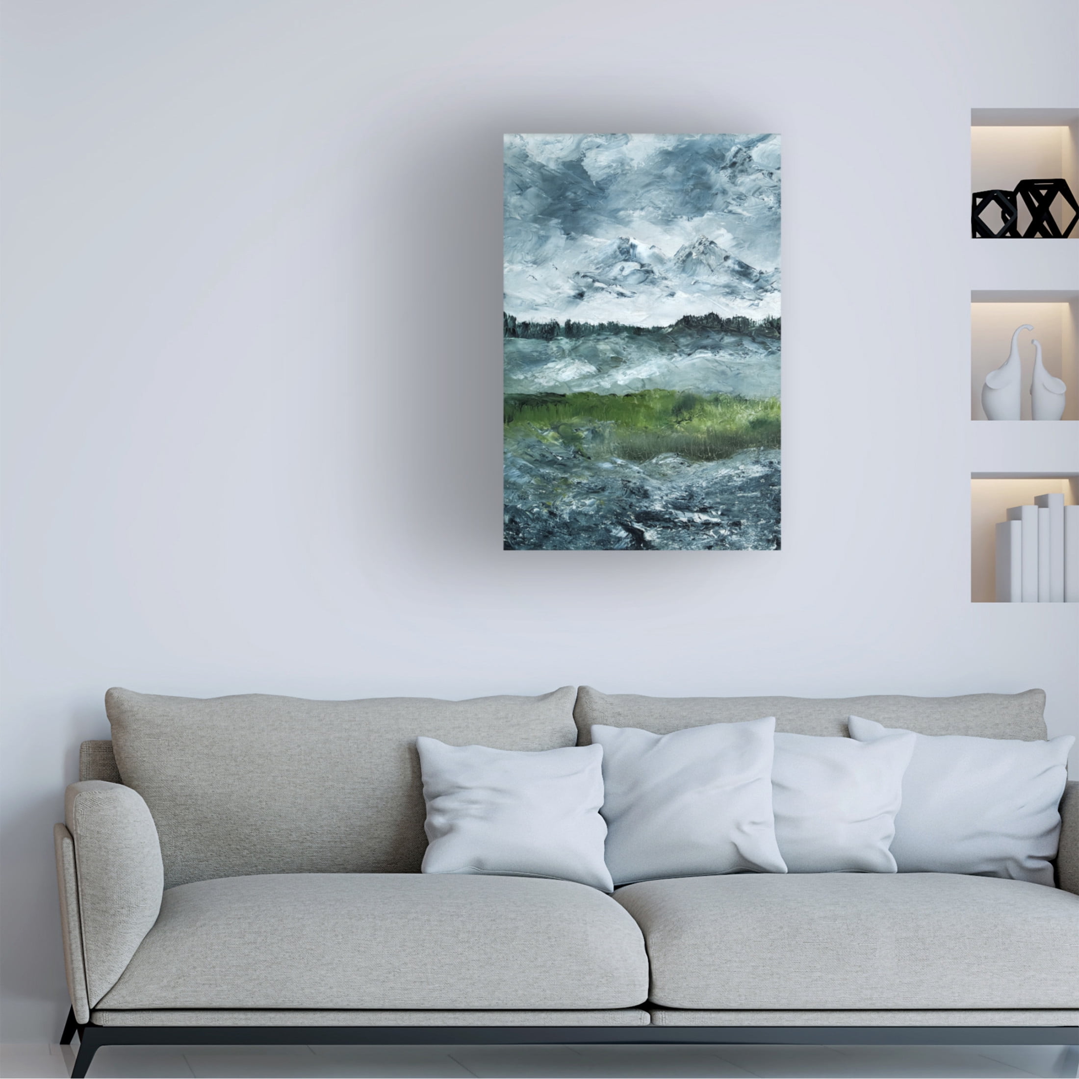 Canvas Wall Art - Pictufy 'Landscape Study 1905' Wall Art for Living Room, Bedroom, or Office Décor by Trademark Fine Art - 30 x 47 Inches