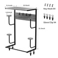 thumbnail image 4 of Soporte de pared para casco de moto OMISRUIS, color gris, 4 of 9