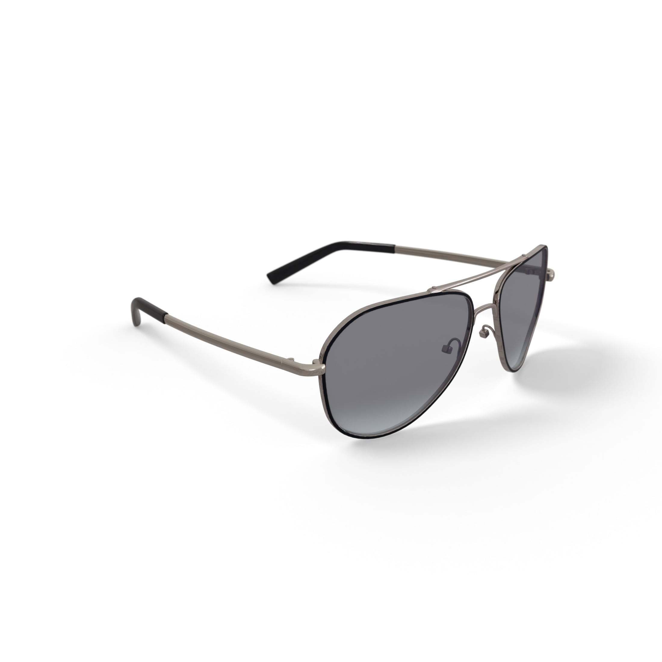 Reverb Men's Angular Aviator Prescription Fashion Sunglasses, RVMOS3001, Shiny Gold/Black, 59-16-150, with Case