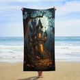 thumbnail image 3 of Halloween Scary Night Full Moon Oversized Beach Towel XL Pool Camping Swim Towels 32''x63'' Soft Blanket Accessories Must Vacation Necessities Adult, 3 of 7