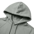 thumbnail image 6 of Yutgune Men's Loose Fit Pullover Hoodie, Solid Long Sleeve Hooded Sweatshirt with Side Pockets, 6 of 6