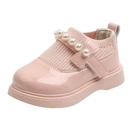 

Rovga Girls Toddler Little Kid Big Kid Dress Flat Ballerina Shoe Leather Shoes Comfort Dress Shoes Single Shoes Casual Kid Shoes