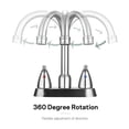 thumbnail image 4 of Bathroom Sink Faucet - Brushed Nickel Two Handle Centerset Bathroom Faucet with Pop-up Drain and Faucet Supply Lines, 4 of 4