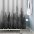 thumbnail image 3 of Lfeey Shower Curtain Waterproof for Bathroom Decor, Gray, 72x72 inches, 3 of 5
