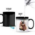 thumbnail image 3 of Hello Fall Siamese Scarf Welcome Autumn with Leaves Pumpkins Heat Color Changing Mug Cat Lover Kitten Owner Gifts Magic Coffee Mug - 00011, 3 of 4
