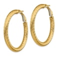thumbnail image 2 of 14K Yellow Gold Earring Hoop Women'S Diamond-Cut 39 mm 39.25, 2 of 3