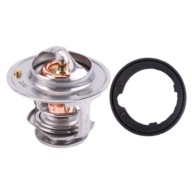 Engine Coolant Thermostat Assembly Compatible for Honda Civic 2006-2015 Replaces 19301-RNA-315