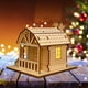 thumbnail image 2 of Decoraciones navideñas, adornos navideños, regalos navideños: casitas navideñas de madera hechas a mano con luces para manualidades. Decoración de casitas de troncos., 2 of 8