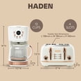 thumbnail image 5 of Haden Heritage 4 Slice Wide Slot Toaster & Coffee Maker, Ivory & Copper, 5 of 10