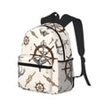 thumbnail image 2 of Vsdgher Anchor with Rope Print Unisex Large Capacity Bookbag Schoolbag Casual Daypack for High School/College/Teens/Travel/Work, 2 of 8
