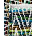 thumbnail image 7 of Unique Loom Chindi Chevron Collection Area Rug - Claire (4' 1" x 6' 1" Rectangle Green/Ivory), 7 of 7