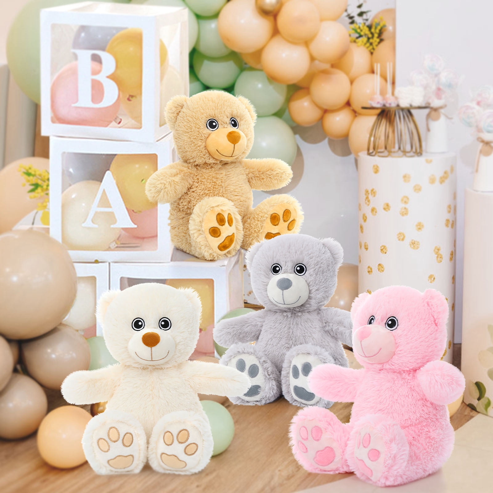 MaoGoLan 5 Packs Teddy Bear Stuffed Animals Bulk Teddy Bear Set 13'' Stuffed Bear Plush Toy