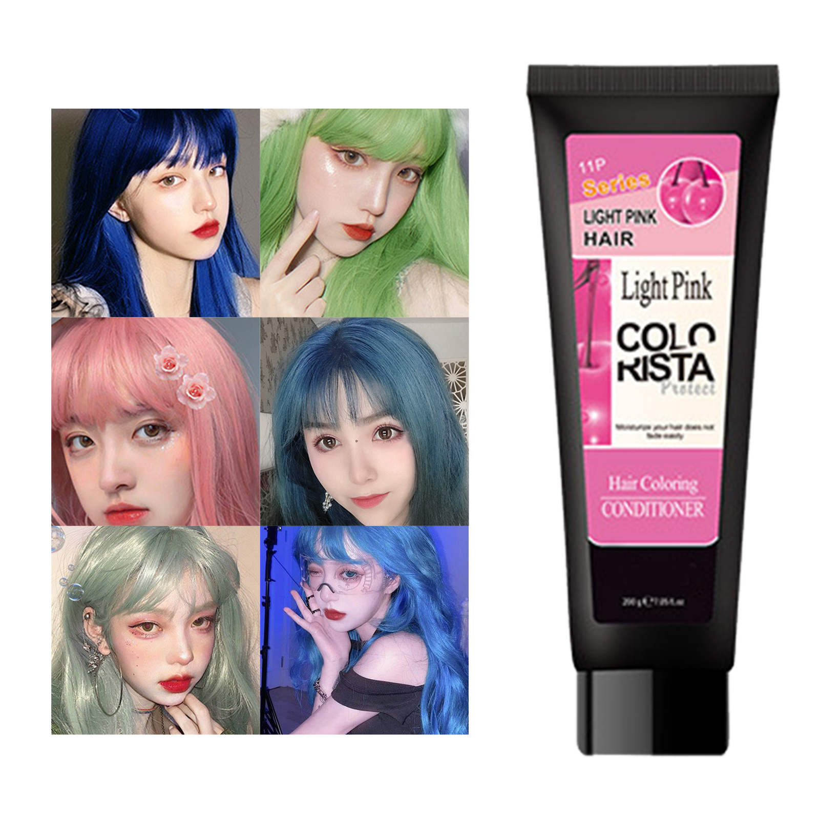 Kaola 200ml Multifunctional Hair Coloring Conditioner Long Lasting Improve Frizz Color Locking Repair Complementary Conditioner for Daily Use - image 1 of 8