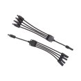 thumbnail image 2 of Un par de adaptadores de panel solar Y rama 1 a 4 Cable conector de panel solar impermeable para sistema de energía solar 1000 V CC, 2 of 12